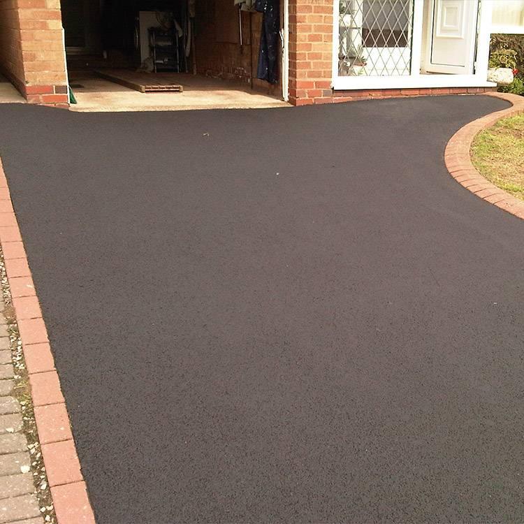 A freshly cleaned driveway